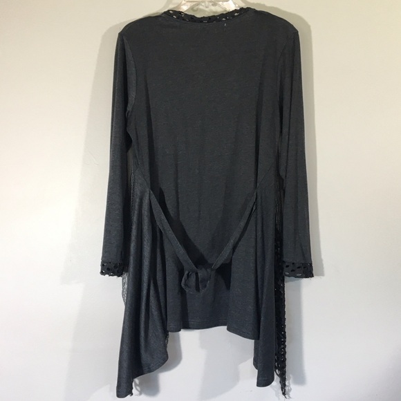 Pretty Angel Silk‎ Blend Gothic Fairy Distressed Top - Picture 3 of 9